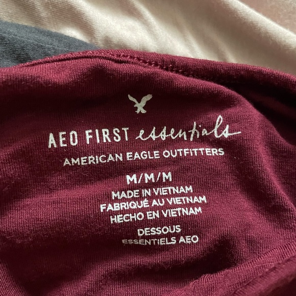 American Eagle halter bodysuit - lace detail along neckline and snap closure - Picture 2 of 3